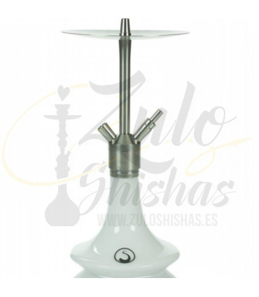 Imágenes de cachimba Steamulation Prime White en Zulo Shishas