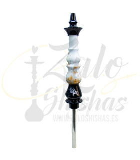 Imágenes de cachimba NAYB WHITE AND GOLD comprar online shishas de resina