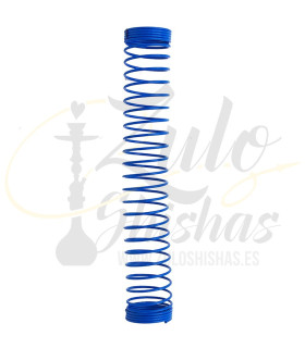 Imágenes de muelle para mangueras en color azul de cachimbas