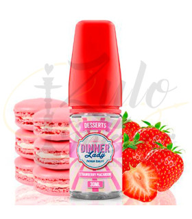 Imágenes de aromas para vapear Dinner Lady Strawberry Macaroon