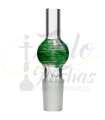 Conector para mangueras AO Tiger de CRISTAL Verde - 18/8