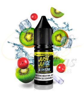 Imágenes de sales de nicotina Just Juice Kiwi y Crandberry