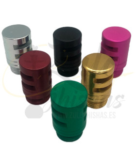 Imágenes de tapón de purga original para cachimbas Super Hookah Brasileñas disponible en diversos colores