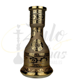Imágenes de base para cachimbas tradicionales Premium Glass Farida Queen Gold comprar online