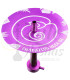 Imágenes de cachimba de resina española Chameleon Hookah morada lila purple - Modelo Chameleon Crazy