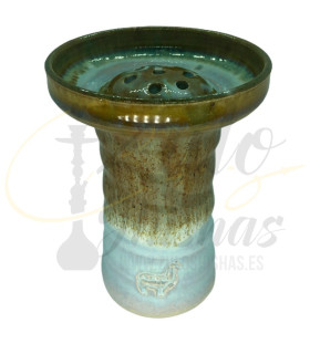 Imágenes de Alpaca Bol EGY Light Blue over Brown · Estilo tradicional en cazoletas Alpaca Americanas