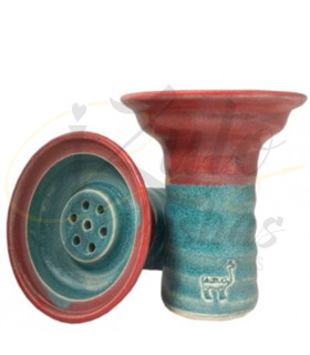 Imágenes de cazoleta Alpaca Lipache - Lighb Blue over Red compatible con Kaloud Lotus · Originales
