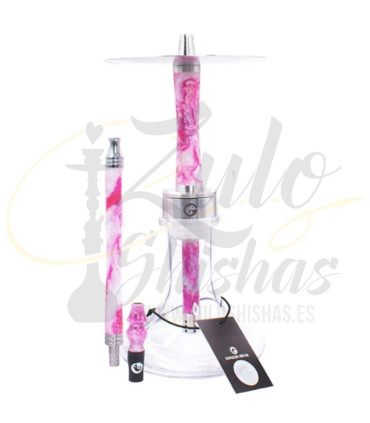 Imágenes de nueva cachimba Chameleon Mini color Rosa modelo Agatha 2.0 con nuevo sistema de purga.
