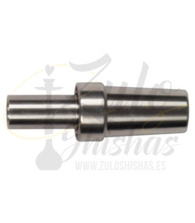 Imágenes de adaptador o conector de cachimbas Steamulation para mangueras o tubos de silicona (producto original en acero inoxid