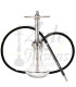 Imágenes de cachimba Mr Shisha Mini Khalifa Silver con base de cristal incluída