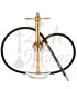 Imágenes de cachimba Mr Shisha Mini Khalifa con base de cristal comprar online en color dorado GOLD