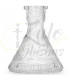 Imágenes de base de cachimbas Ocean Hookah Tradi Bowl Cone Small Million Cut Clear en color transparente para cachimbas mini rus