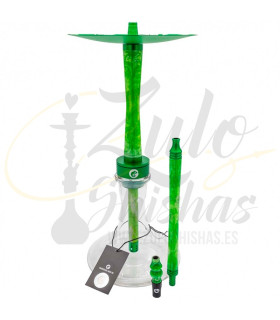 Imágenes de nueva cachimba Chameleon Hookah color Verde modelo Crazy Series Green