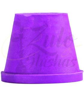 Imágenes de juntas de cazoleta para cachimbas fabricadas en silicona color Morada