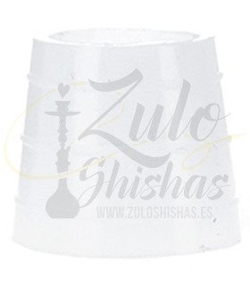 Imágenes de junta de cazoleta para cachimbas color Blanca, de tamaño fino, ideal para cazoletas estrechas de cachimba fabricadas