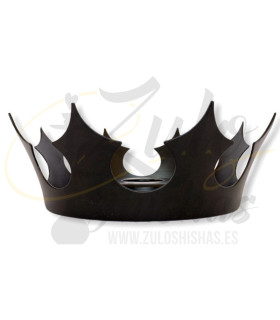 Imágenes de plato para cachimbas Hookah Master Crown con diseño de corona 3,5cm de diámetro del agujero central compatible con c