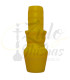 Imágenes de conector de silicona Mahalla para cachimbas brasileñas de color amarillo