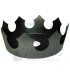 Imágenes reales de plato para cachimbas NAYB Crown diseño de CORONA en color NEGRO para shishas Brasileñas