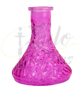 Imágenes de base de cristal para cachimbas o shishas old Smoke Mini Tilled Pink de color Rosa
