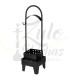 Imágenes de carbonera para cachimbas Smokah Fireplace en color negro con rejilla para carbones.