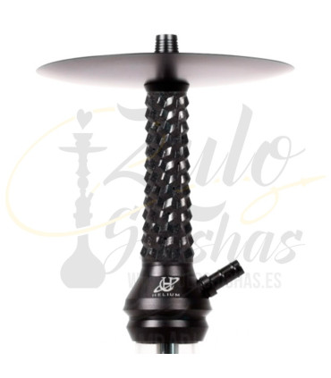 Imágenes de cachimba Helium Nebula Nano Dark Black con diseño de Cascada