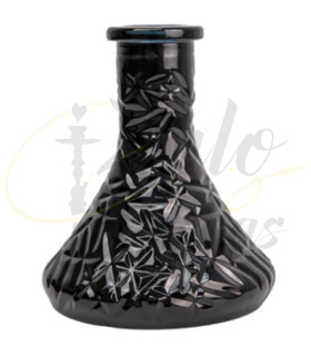 Imágenes de base para cachimbas Cold Smoke Tilled Black talladas a mano en color negra compatible con shishas Mini Rusas