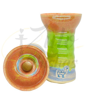 Imágenes de cazoleta Al Paca Suri Yellow, Green over Brown nuevos colores
