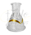 Base original para cachimbas Mr Shisha Baby [Clear Gold]