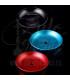 Imágenes de platos para cachimba Elox Farbig - Azul, rojo y negro.