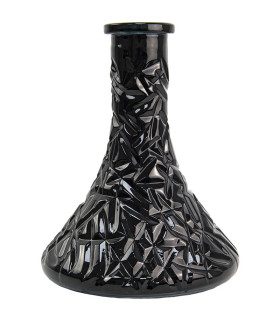 Imágenes de nueva base para cachimbas de estilo ruso Cold Smoke Tilled XL Black en color NEGRO