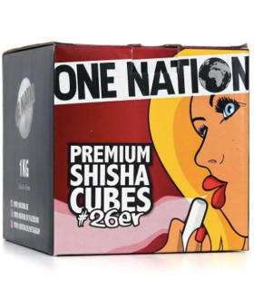 Imágenes de carbón para cachimbas ONE NATION 26mm en formato 1KG