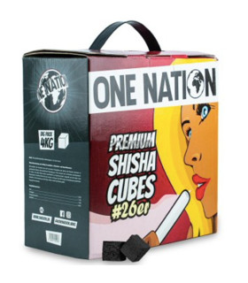 Imágenes de carbón One Nation en oferta 4kg por 25,99€ en Zulo Shishas