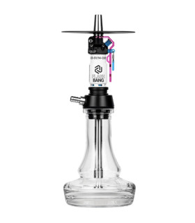 Imágenes de nueva cachimba Amotion Flash Bang Orchid en color turquesa y morado fabricada por Moze Hookah.