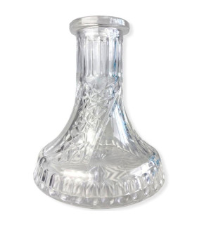 Imágenes de base para cachimbas DAShishas Mini Plat Carved en color TRANSPARENTE