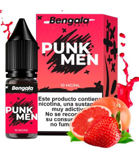 Imágenes de Sales de Nicotina o Aroma para Vapeadores BENGALA SPAIN PUNKMEN Sirope de Fresa y Pomelo 10ml