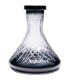 Imágenes de nueva base para cachimbas Mr Shisha Mini Rusa Tallada en color Negra modelo BLACK ICE