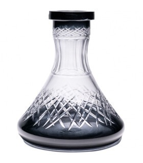 Imágenes de nueva base para cachimbas Mr Shisha Mini Rusa Tallada en color Negra modelo BLACK ICE