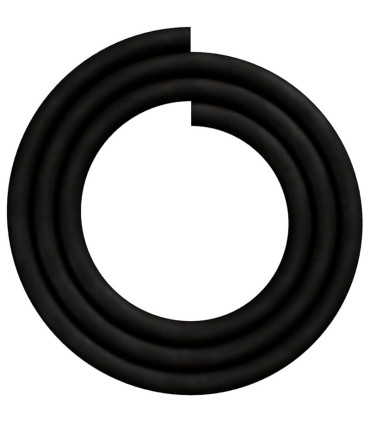 Imágenes de mangueras de silicona para cachimbas FLEXIBLES con tacto suave y acabado mate El Badia Hose en color NEGRO