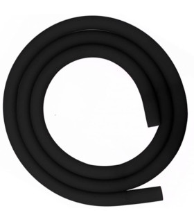 Imágenes de mangueras de silicona para cachimbas FLEXIBLES con tacto suave y acabado mate El Badia Hose en color NEGRO