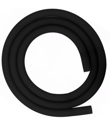 Imágenes de mangueras de silicona para cachimbas FLEXIBLES con tacto suave y acabado mate El Badia Hose en color NEGRO