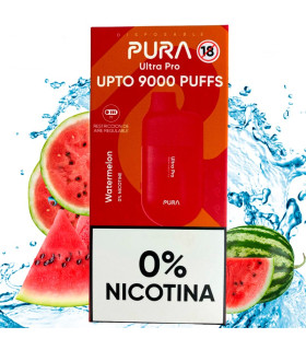 Imágenes de nuevos Pods Desechables UPTO 9000 caladas ZERO Nicotina sabor a Watermelon Ice (sandía helada) Vapers de Usar y Tira