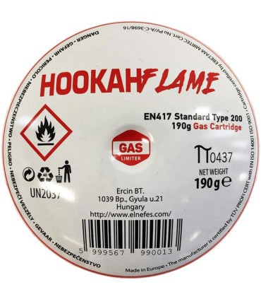 Imágenes de bombonas de gas para hornillos de cachimbas HOOKAH FLAME 190grs