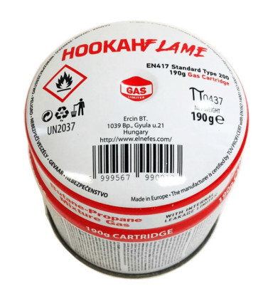 Imágenes de bombonas de gas para hornillos de cachimbas HOOKAH FLAME 190grs