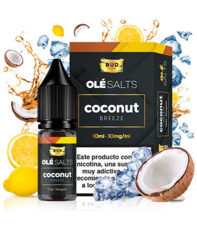 Imágenes de sales de nicotina Coconut Breeze Olé Vapers 10mg en 10ml