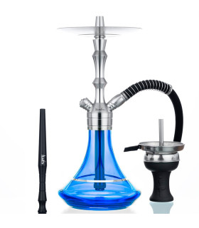 Imágenes de nueva cachimba Aladin MVP 360 Blue Silver Ring en color Azul; todas las imágenes y descripción.