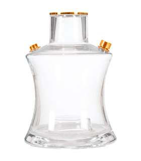 Imágenes de bases de cristal originales para cachimbas Oduman N2 en color Dorada [Gold]