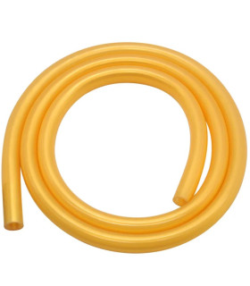 Imágenes de manguera de silicona para cachimbas de tacto suave en color Dorado modelo SOFT