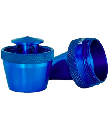 Imágenes de recogemelazas para cachimbas de color azul fabricado en aluminio 11'99€ Tahta