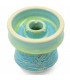Imágenes de cazoleta Bakkali Shisha Atlantis Seafoam en color turquesa compatible con Provost y Kaloud Lotus