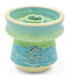 Imágenes de cazoleta Bakkali Shisha Atlantis Seafoam en color turquesa compatible con Provost y Kaloud Lotus